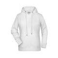 Felpa Ladies cappuccio bianco / XS - personalizzabile con logo