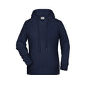 Felpa Ladies cappuccio blu / XS - personalizzabile con logo