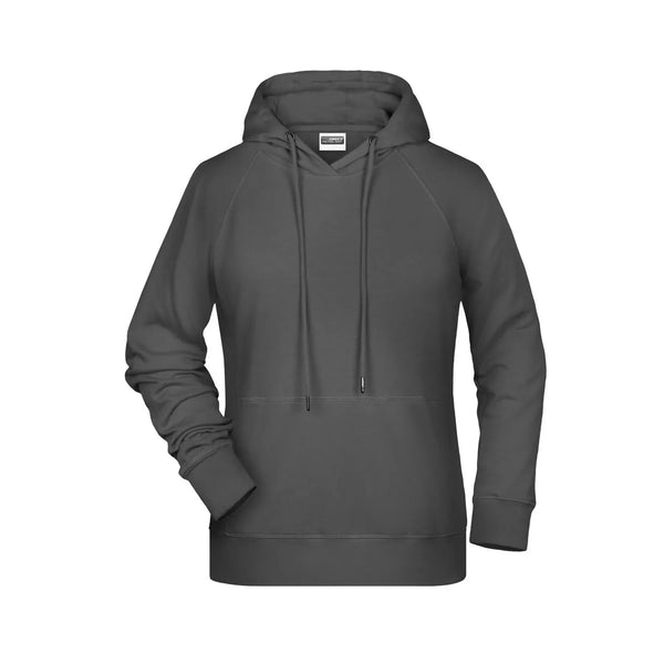 Felpa Ladies cappuccio graphite / XS - personalizzabile con logo