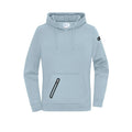 Felpa Ladies cappuccio Interlock azzurro / XS - personalizzabile con logo