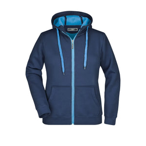 Felpa Ladies Doubleface blu / S - personalizzabile con logo