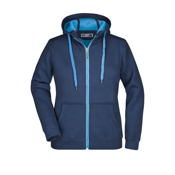 Felpa Ladies Doubleface blu / S - personalizzabile con logo