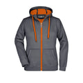 Felpa Ladies Doubleface grigio / S - personalizzabile con logo