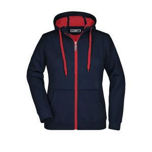 Felpa Ladies Doubleface navy/red / S - personalizzabile con logo