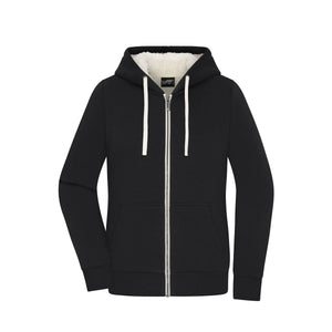 Felpa Ladies Doubleface nero / XS - personalizzabile con logo