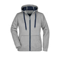 Felpa Ladies Doubleface sports-grey/navy / S - personalizzabile con logo
