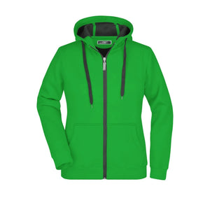 Felpa Ladies Doubleface verde / S - personalizzabile con logo