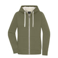 Felpa Ladies Doubleface verde / XS - personalizzabile con logo
