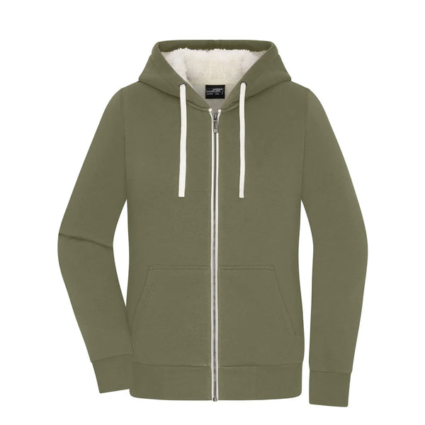Felpa Ladies Doubleface verde / XS - personalizzabile con logo