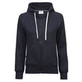 Felpa Ladies Fashion Full Zip Hood blu / S - personalizzabile con logo