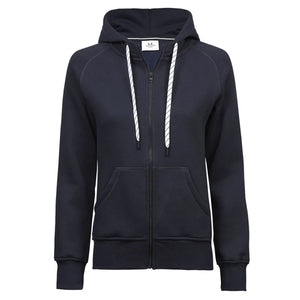 Felpa Ladies Fashion Full Zip Hood blu / S - personalizzabile con logo