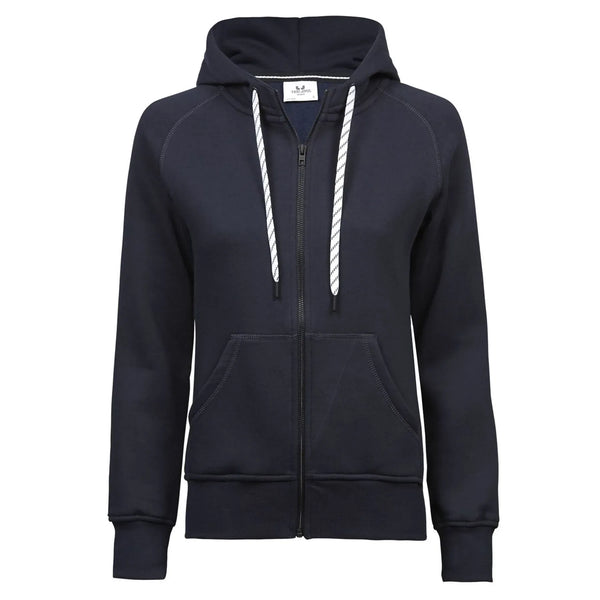 Felpa Ladies Fashion Full Zip Hood blu / S - personalizzabile con logo