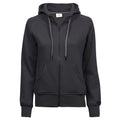 Felpa Ladies Fashion Full Zip Hood grigio / S - personalizzabile con logo