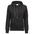 Felpa Ladies Fashion Full Zip Hood nero / S - personalizzabile con logo