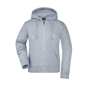Felpa Ladies grigio / S - personalizzabile con logo