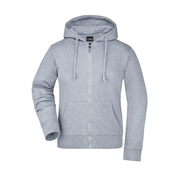 Felpa Ladies grigio / S - personalizzabile con logo
