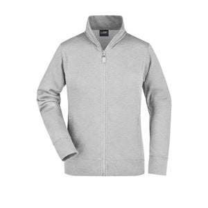 Felpa Ladies grigio / S - personalizzabile con logo