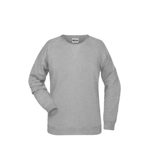 Felpa Ladies grigio / XS - personalizzabile con logo