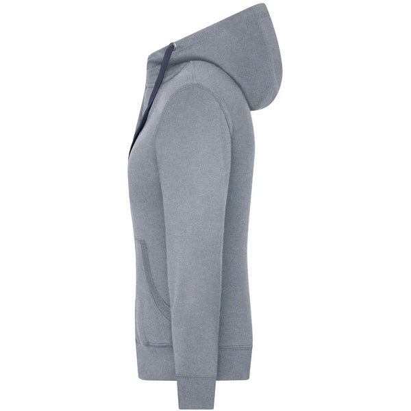 Felpa Ladies Lifestyle Zip-cappuccio - personalizzabile con logo