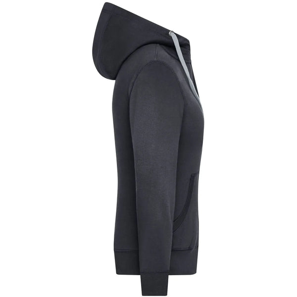 Felpa Ladies Lifestyle Zip-cappuccio - personalizzabile con logo