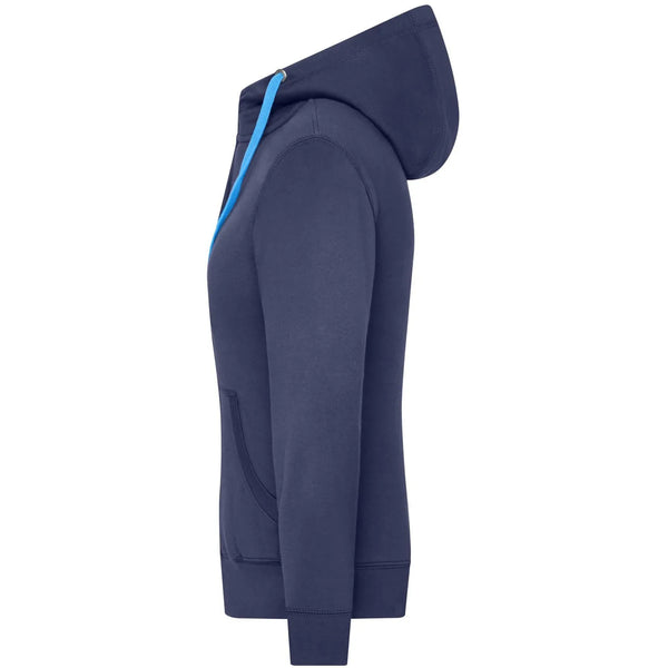 Felpa Ladies Lifestyle Zip-cappuccio - personalizzabile con logo