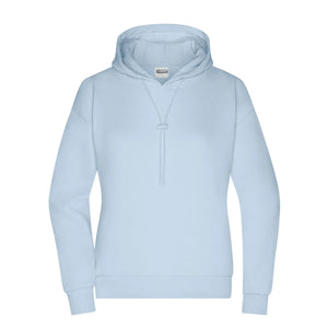 Felpa Ladies Lounge cappuccio azzurro / XS - personalizzabile con logo
