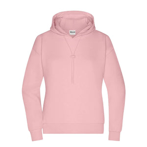 Felpa Ladies Lounge cappuccio rosa / XS - personalizzabile con logo