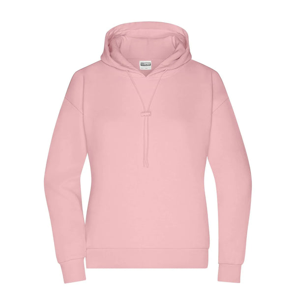Felpa Ladies Lounge cappuccio rosa / XS - personalizzabile con logo
