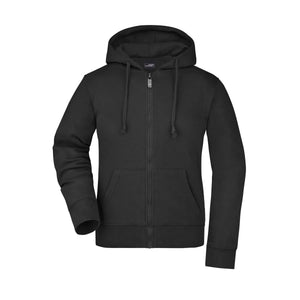 Felpa Ladies nero / S - personalizzabile con logo