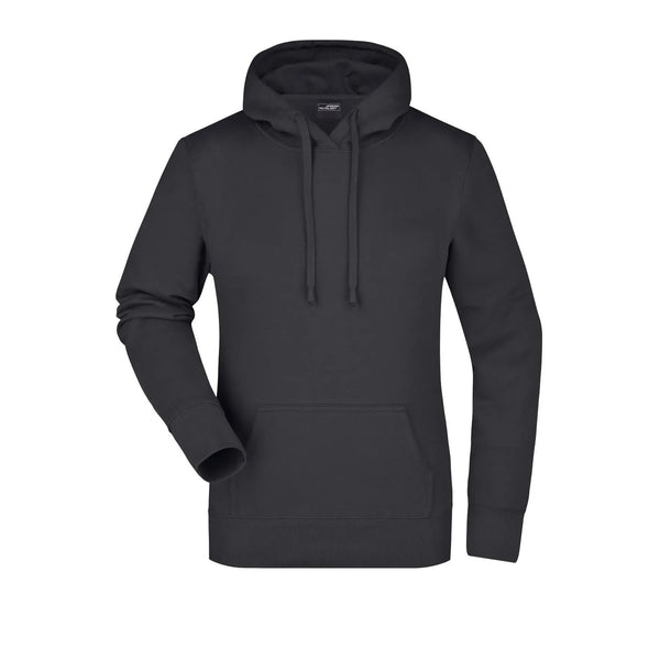 Felpa Ladies nero / S - personalizzabile con logo