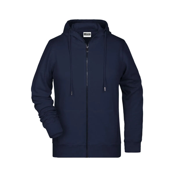 Felpa Ladies Zip cappuccio blu / XS - personalizzabile con logo
