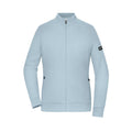 Felpa Ladies‘ Zip Interlock azzurro / XS - personalizzabile con logo