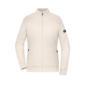 Felpa Ladies‘ Zip Interlock marrone / XS - personalizzabile con logo