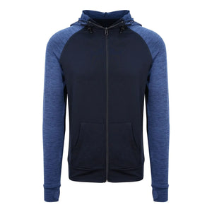Felpa Men' Cool Contrast Zoodie blu / S - personalizzabile con logo