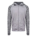 Felpa Men' Cool Contrast Zoodie grigio / S - personalizzabile con logo