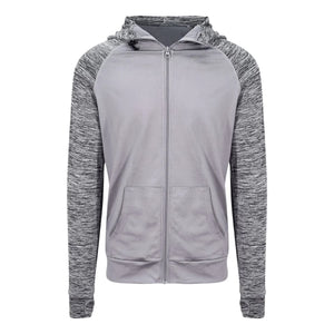 Felpa Men' Cool Contrast Zoodie grigio / S - personalizzabile con logo