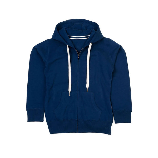 Felpa Men' Superstar Zip Through blu / S - personalizzabile con logo