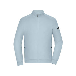 Felpa Men‘ Zip Interlock azzurro / S - personalizzabile con logo