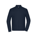 Felpa Men‘ Zip Interlock blu / S - personalizzabile con logo