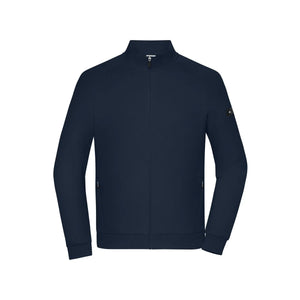 Felpa Men‘ Zip Interlock blu / S - personalizzabile con logo
