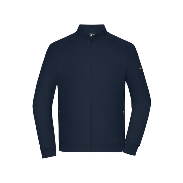 Felpa Men‘ Zip Interlock blu / S - personalizzabile con logo