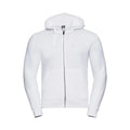 Felpa Mens Authentic con zip -  cappuccio bianco / XS - personalizzabile con logo