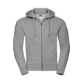 Felpa Mens Authentic con zip -  cappuccio light oxford / XS - personalizzabile con logo