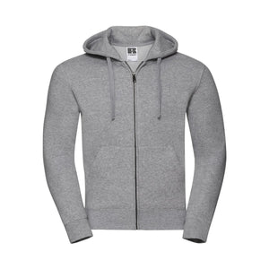 Felpa Mens Authentic con zip -  cappuccio light oxford / XS - personalizzabile con logo