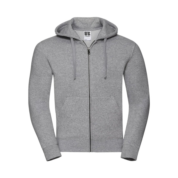Felpa Mens Authentic con zip -  cappuccio light oxford / XS - personalizzabile con logo