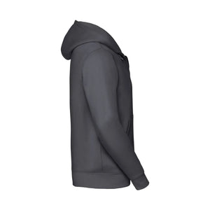 Felpa Mens Authentic con zip -  cappuccio - personalizzabile con logo