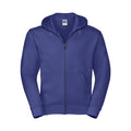 Felpa Mens Authentic con zip -  cappuccio royal / XS - personalizzabile con logo