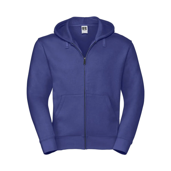 Felpa Mens Authentic con zip -  cappuccio royal / XS - personalizzabile con logo