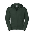 Felpa Mens Authentic con zip -  cappuccio verde / XS - personalizzabile con logo