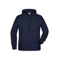 Felpa Mens cappuccio blu / S - personalizzabile con logo